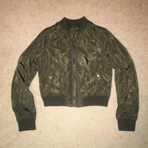 Army Green Bomber Jacket